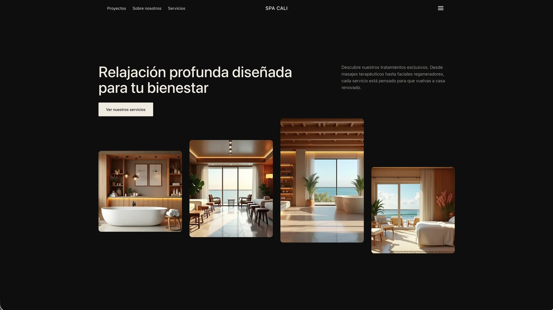 otra images sobre una pagina para un spa