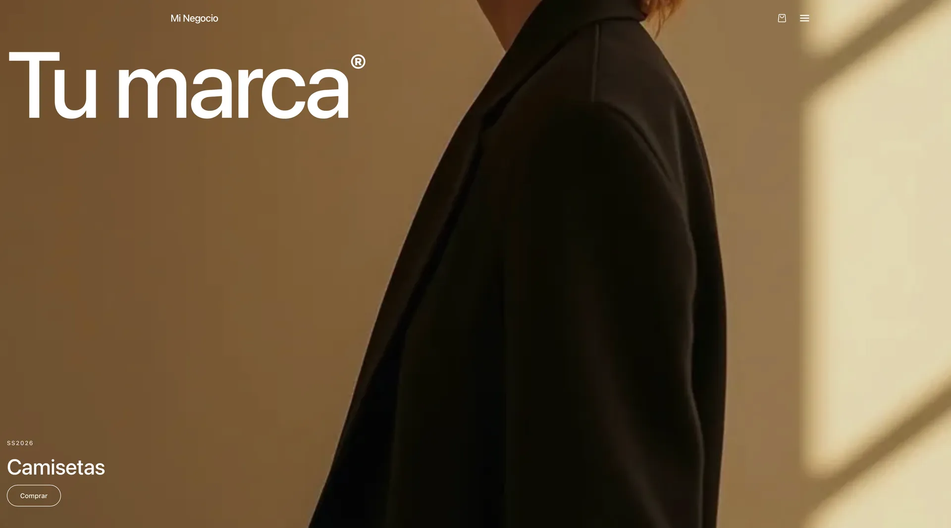 Captura de pantalla de una tienda virtual hecha con Lanzaidea
